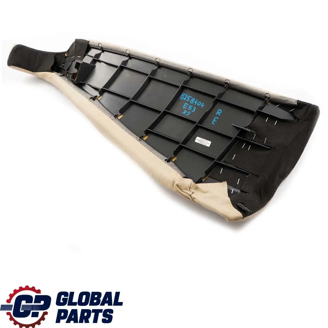 Boczek Kanapy Prawy Tył Skóra Beż do BMW X5 E53 o numerze 8258403 BMW X5 E53 Boczek Kanapy Prawy Tył Skóra Beż - SKU 8258404 - Numer Części 8258403