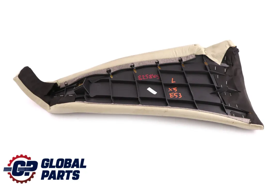 Verde Cuero Lateral Revestimiento Panel Cubierta Trasera Izquierda para BMW E53 con número de pieza 8258405 BMW E53 Verde Cuero Lateral Revestimiento Panel Cubierta Trasera Izquierda - SKU 8258405 - Número de pieza 8258405