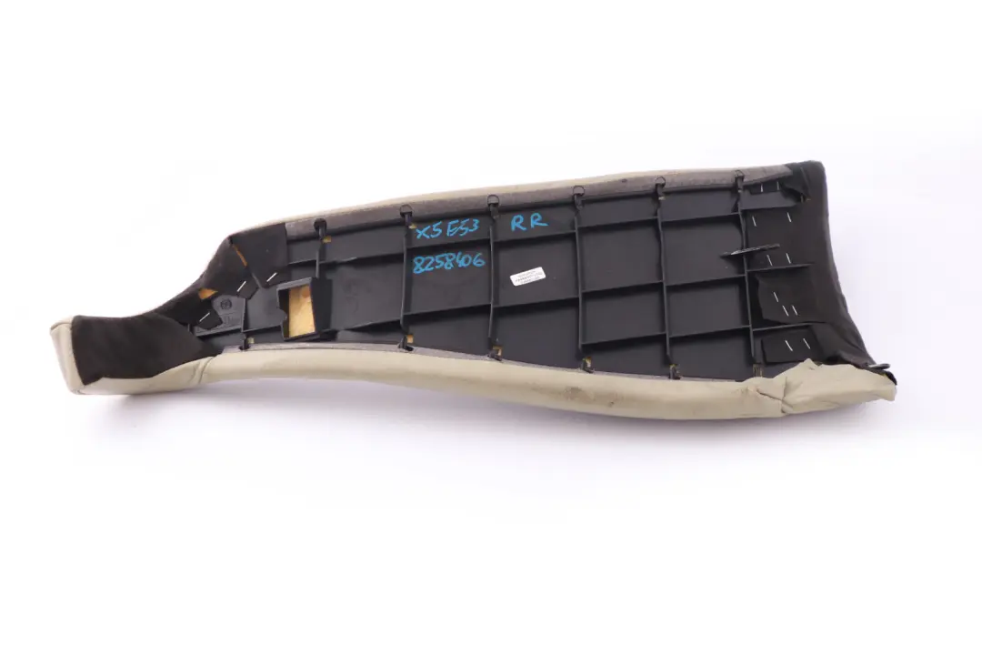 BMW E53 Verde Cuero Lateral Cubierta Del Panel Lateral Trasero Derecho - SKU 8258406 - Número de pieza 8258406