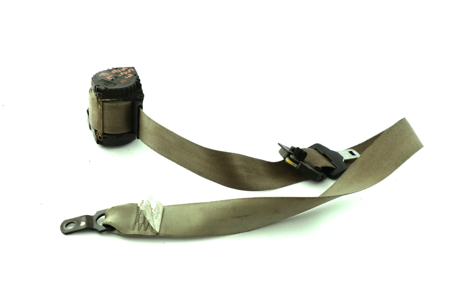 BMW X5 E53 Upper Belt Seatbelt Front Left N/S Pastel Green 8258975