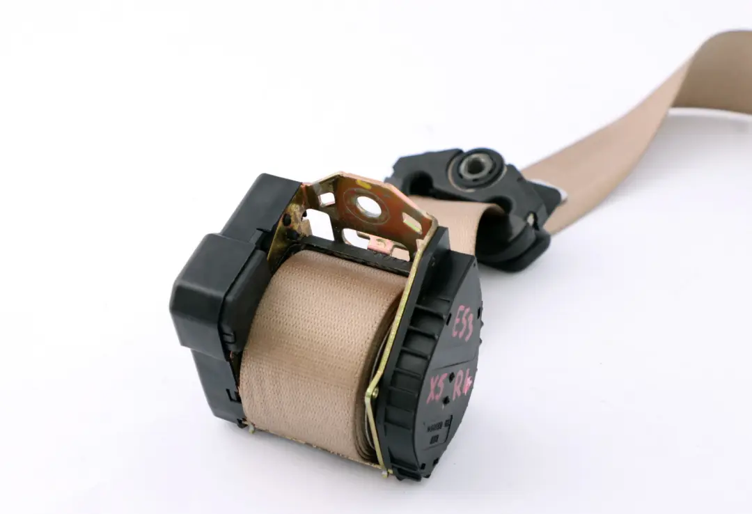 BMW E53 Cinturon Superior Con Limitador Fuerza Trasero Izquierdo Infierno Beige - SKU 8259001 - Número de pieza 8259001