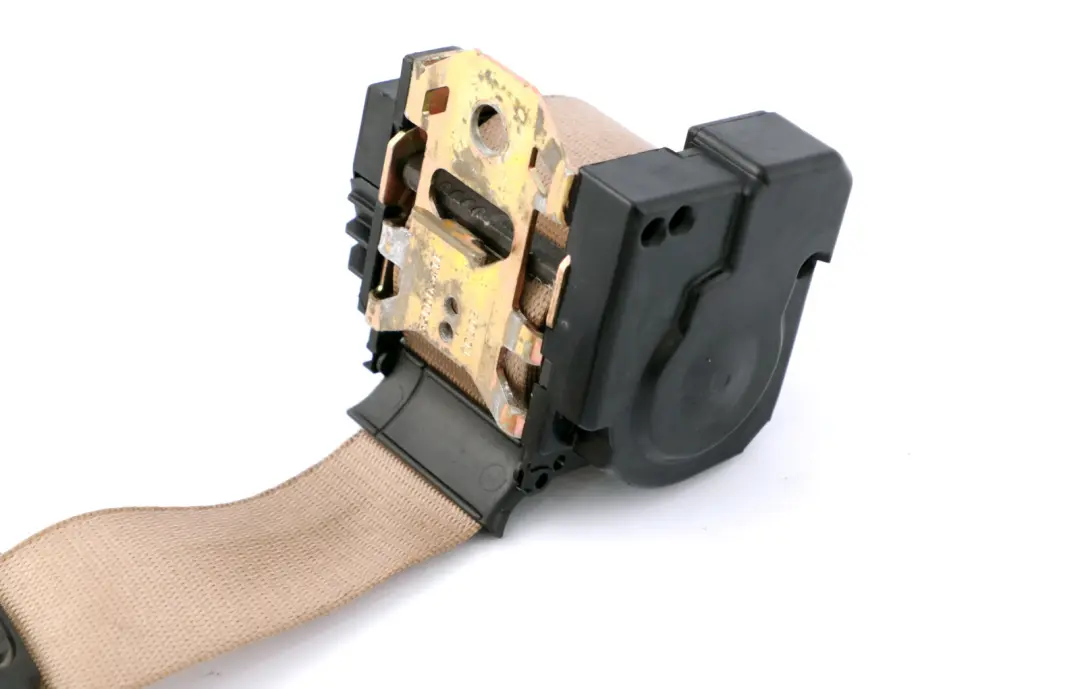 Upper Belt With Force Limiter Rear Left N/S Hell Beige to BMW X5 E53 with Part number 8259001 BMW X5 E53 Upper Belt With Force Limiter Rear Left N/S Hell Beige - SKU 8259001 - Part number 8259001