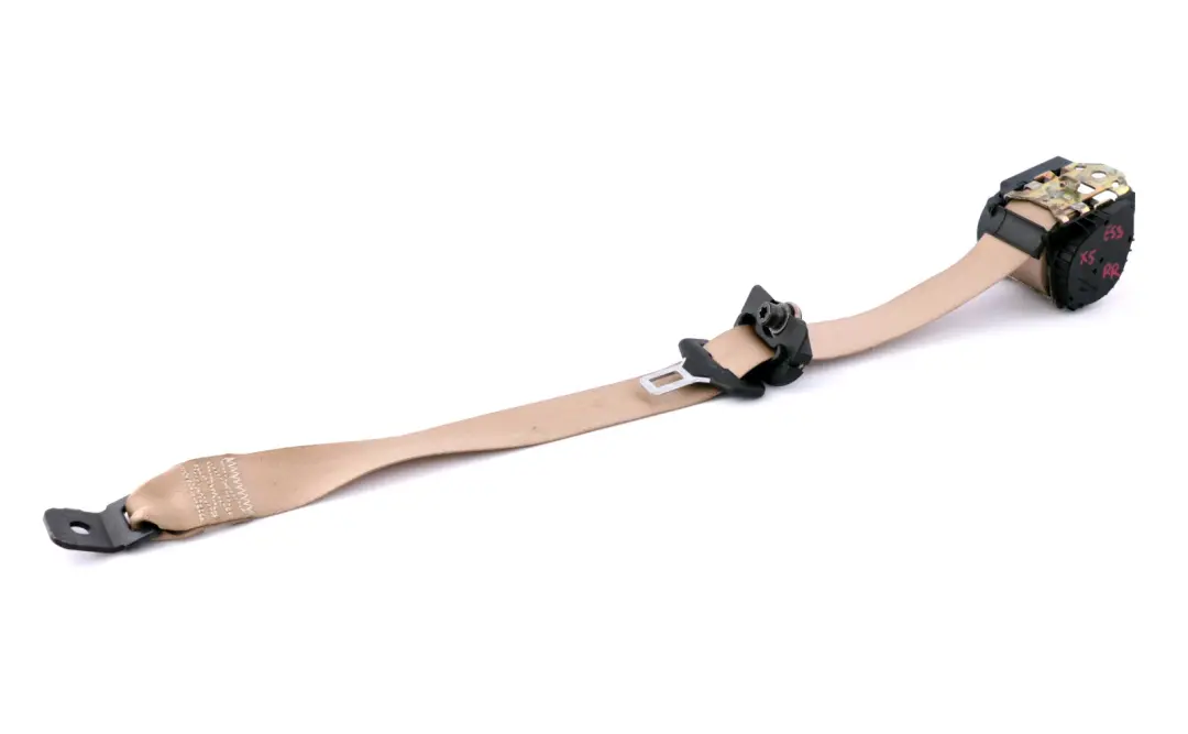 Upper Belt With Force Limiter Rear Right O/S Hell Beige to BMW X5 Series E53 with Part number 8259002 BMW X5 Series E53 Upper Belt With Force Limiter Rear Right O/S Hell Beige - SKU 8259002 - Part number 8259002