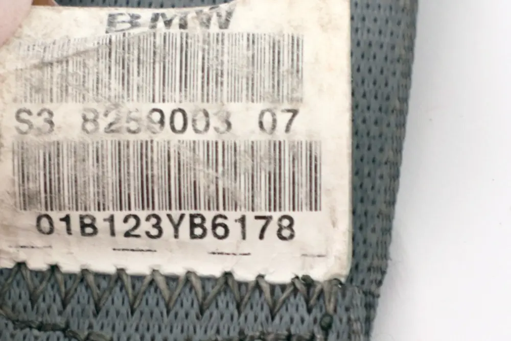 BMW X5 Series E53 Upper Belt Rear Left N/S Grau Grey - SKU 8259003 - Part number 8259003