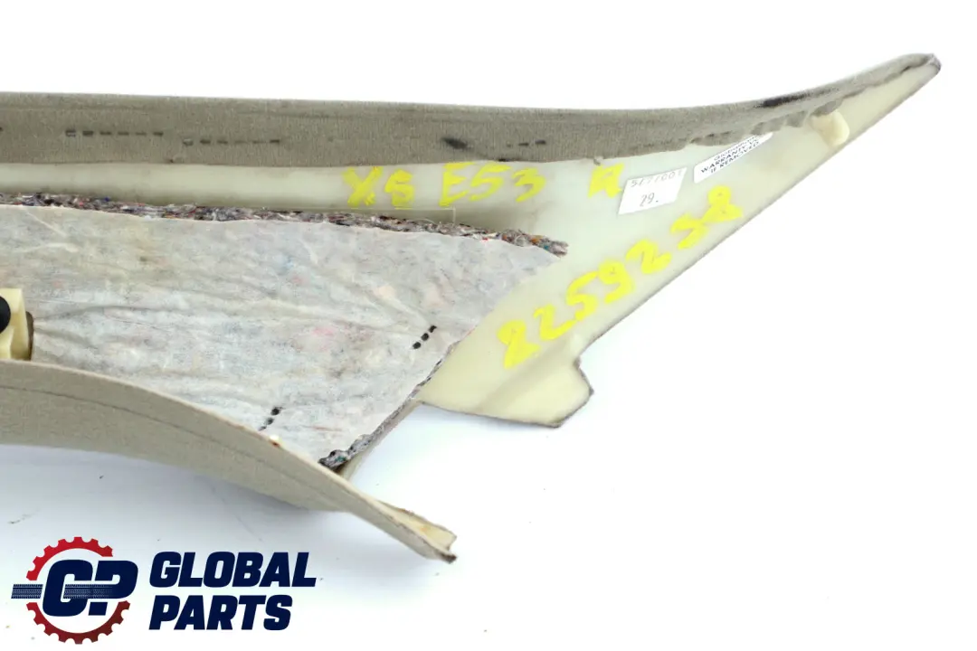 Lower Centre Column Pillar Trim Panel Right O/S Green to BMW X5 Series E53 with Part number 8259238 BMW X5 Series E53 Lower Centre Column Pillar Trim Panel Right O/S Green - SKU 8259238 - Part number 8259238