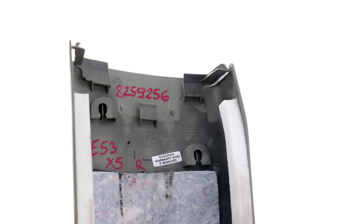 Destro Inferiore Centro Colonna Pilastri Bordo Pannello O/S per BMW X5 Serie E53 con numero di parte 8259256 BMW X5 Serie E53 Destro Inferiore Centro Colonna Pilastri Bordo Pannello O/S - SKU 8259256 - Numero di parte 8259256