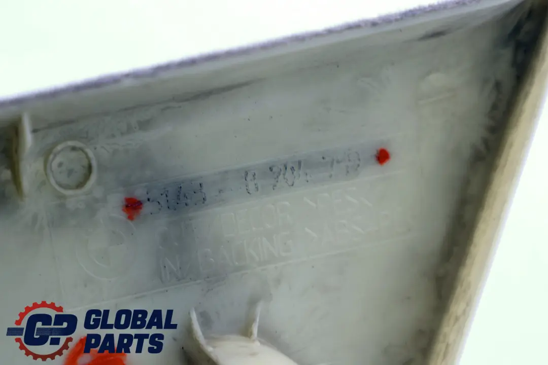 BMW X5 Reihe E53 Verkleidung Säule Hinten Links PASTELLGRÜN - SKU 8259677 - Teilenummer 8259678