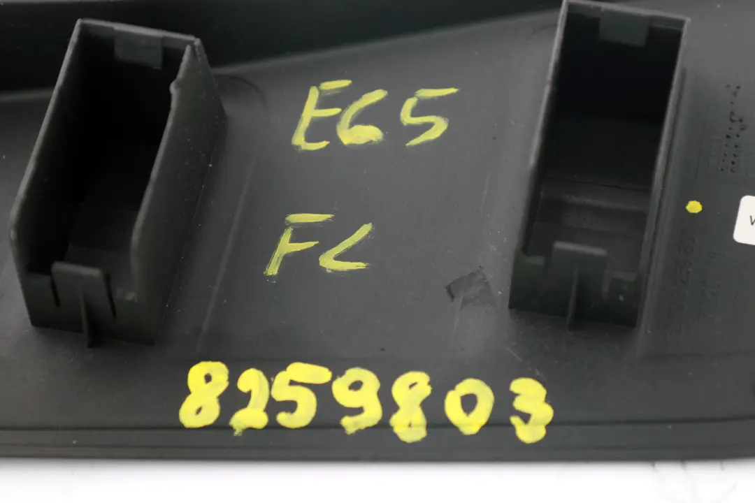 BMW 7 Series E65 Front Seat Outer Left N/S Covering Cover Black Trim - SKU 8259803 - Part number 8259801