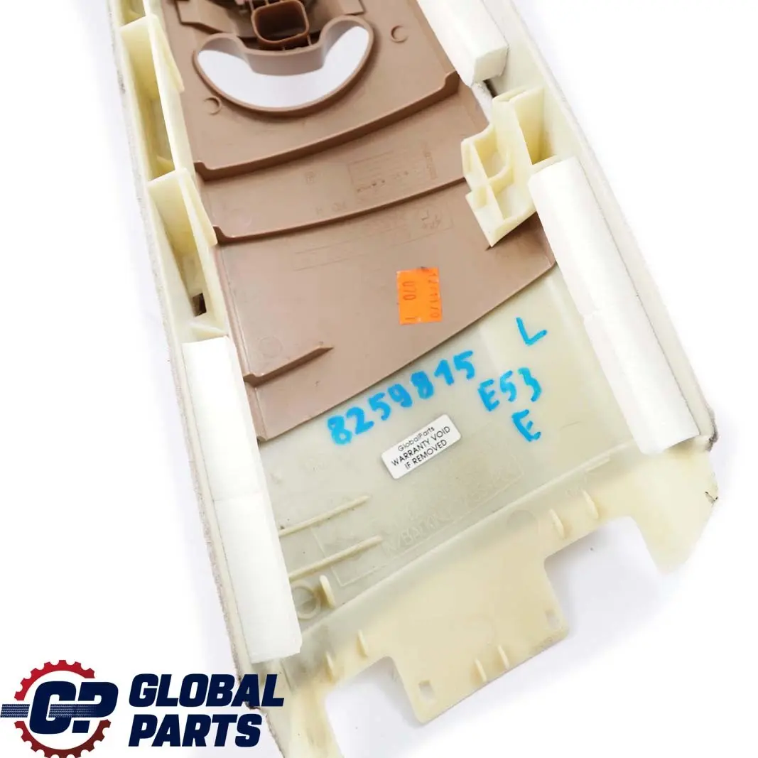 Trim Panel Left N/S Upper Centre Column ITS Hellbeige Beige 8203871 to BMW X5 E53 with Part number 82598154 BMW X5 E53 Trim Panel Left N/S Upper Centre Column ITS Hellbeige Beige 8203871 - SKU 8259815 - Part number 82598154