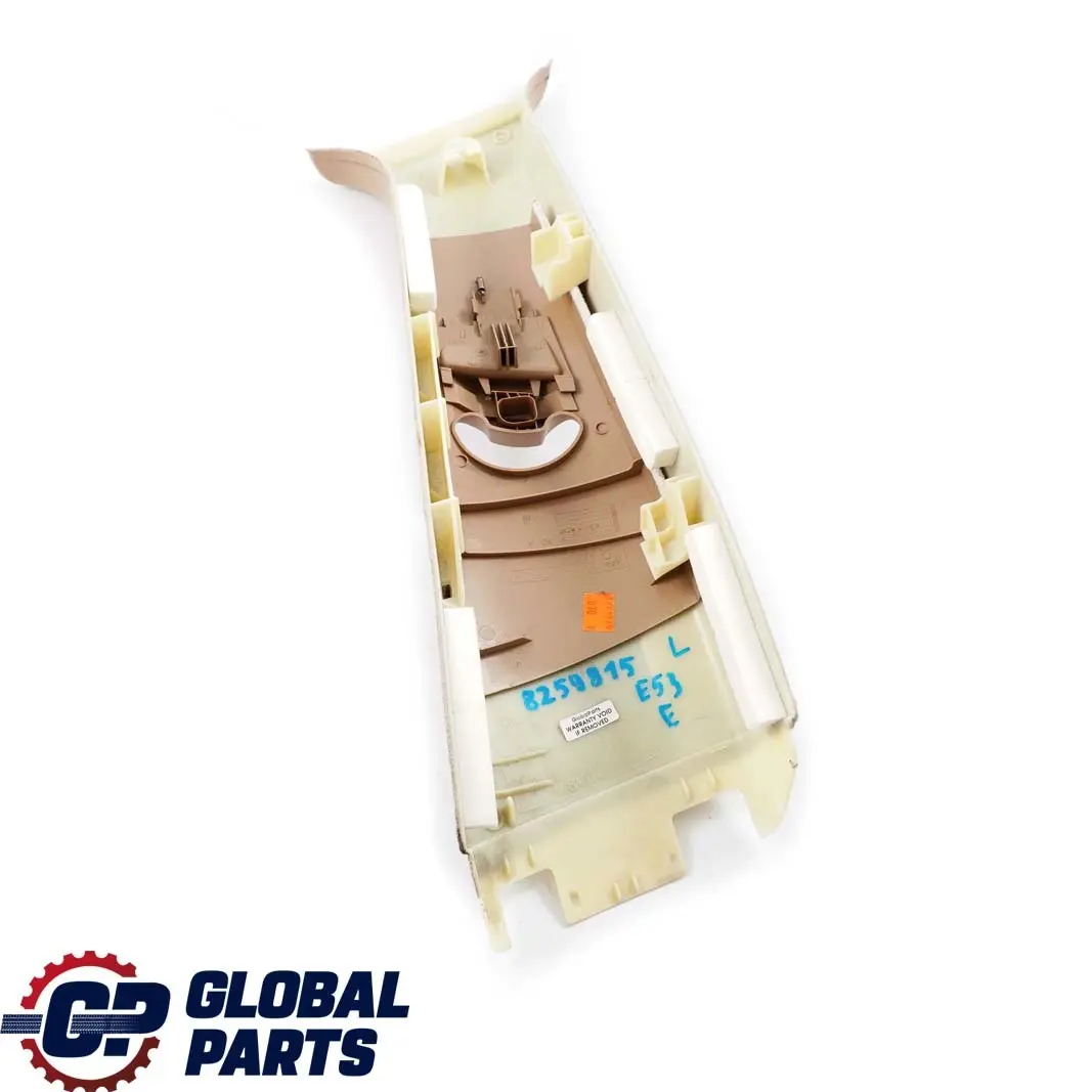 Trim Panel Left N/S Upper Centre Column ITS Hellbeige Beige 8203871 to BMW X5 E53 with Part number 82598154 BMW X5 E53 Trim Panel Left N/S Upper Centre Column ITS Hellbeige Beige 8203871 - SKU 8259815 - Part number 82598154