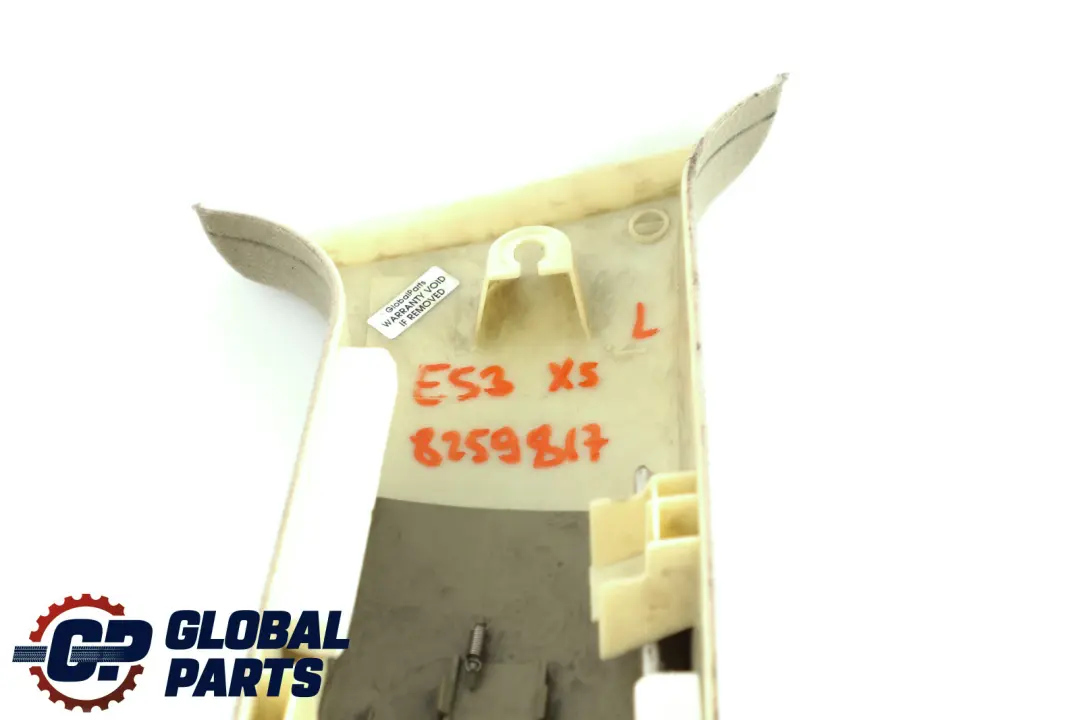 Verkleidung Säule Mitte Oben Links PASTELLGRÜN 8211907 für BMW X5 er E53 mit Teilenummer 8259817 BMW X5 er E53 Verkleidung Säule Mitte Oben Links PASTELLGRÜN 8211907 - SKU 8259817 - Teilenummer 8259817