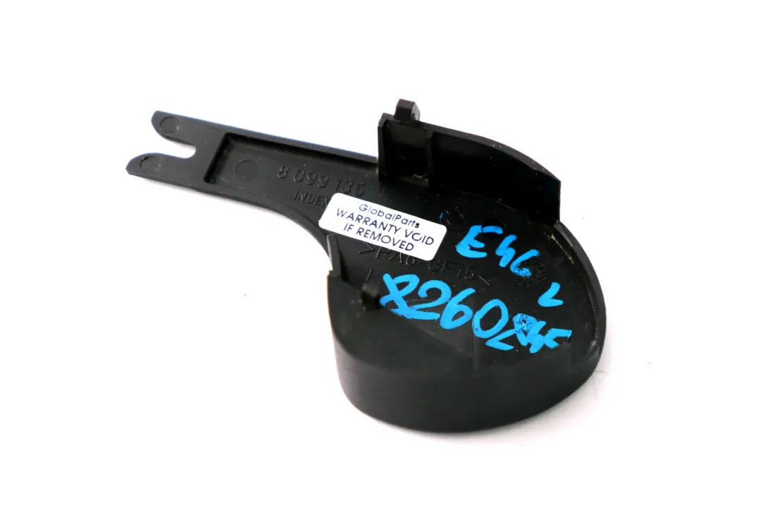 Front Seat Trim Cover Left N/S Black to BMW 3 Series E46 Coupe Compact with Part number 8099135 BMW 3 Series E46 Coupe Compact Front Seat Trim Cover Left N/S Black - SKU 8260845-1 - Part number 8099135