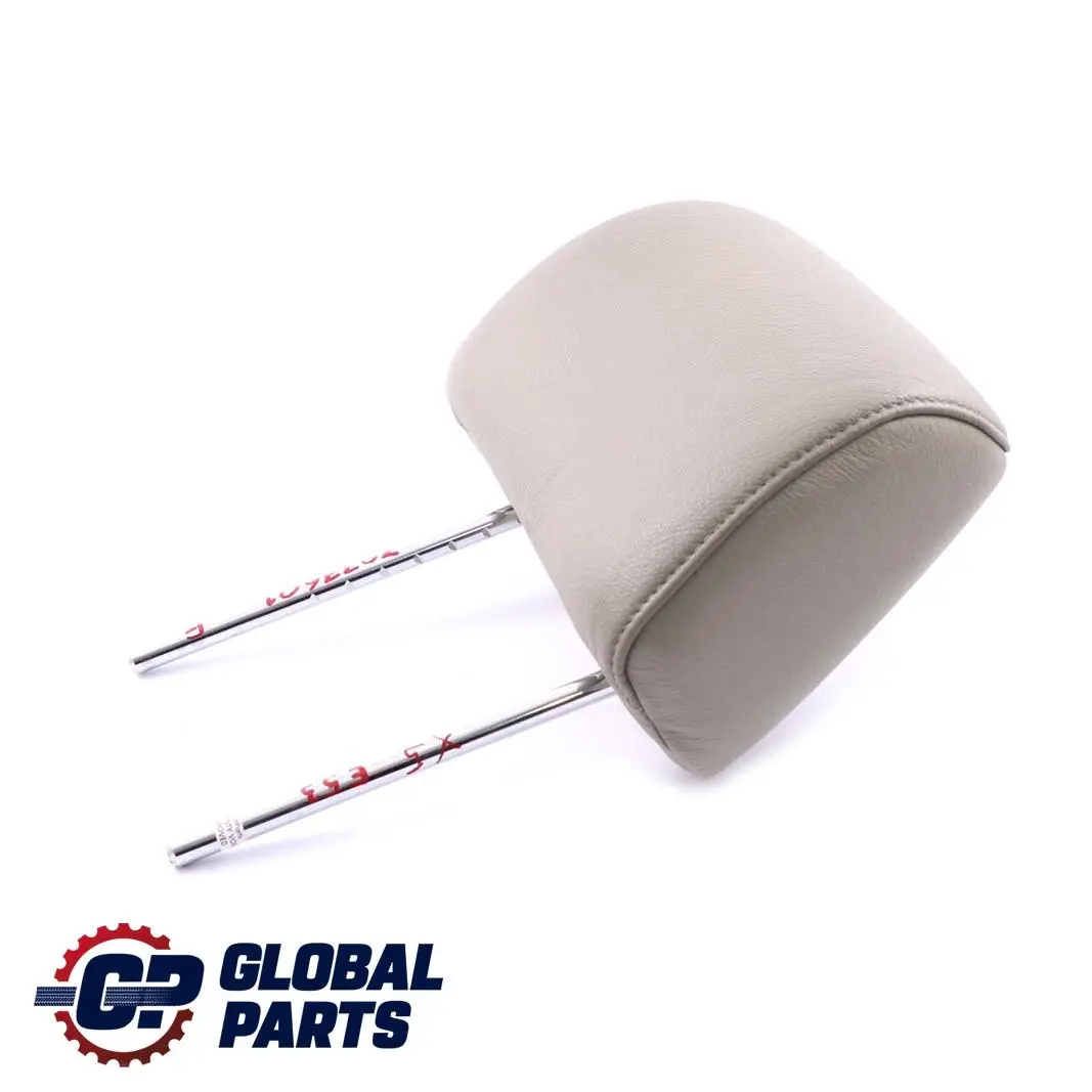 BMW X5 E53 Asiento Delantero Izquierdo Derecho Reposacabezas Cuero Blanco - SKU 8261200 - Número de pieza 8261200