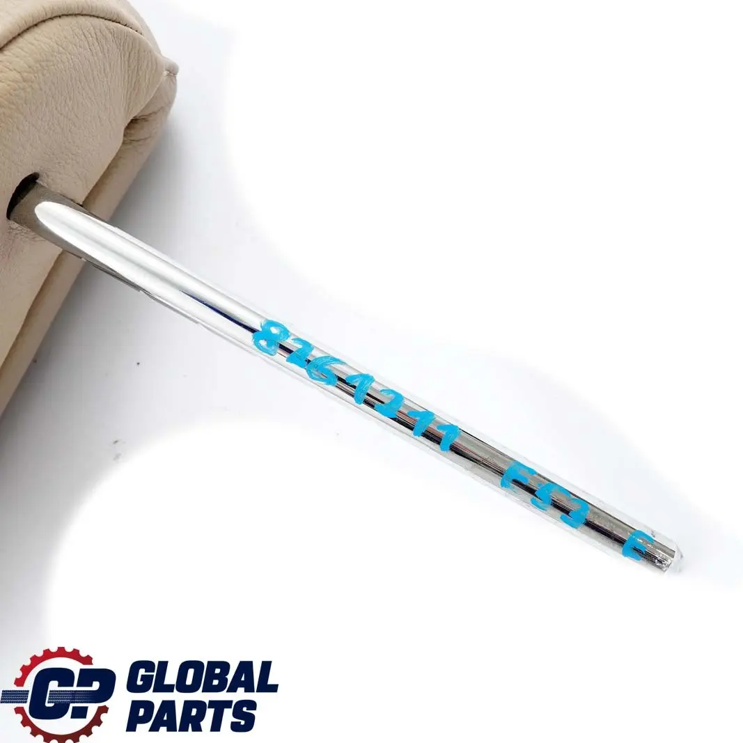 Front Left Right N/O/S Headrest Leather Hellbeige to BMW X5 Series E53 Sport Seat with Part number 8261211 BMW X5 Series E53 Sport Seat Front Left Right N/O/S Headrest Leather Hellbeige - SKU 8261211 - Part number 8261211