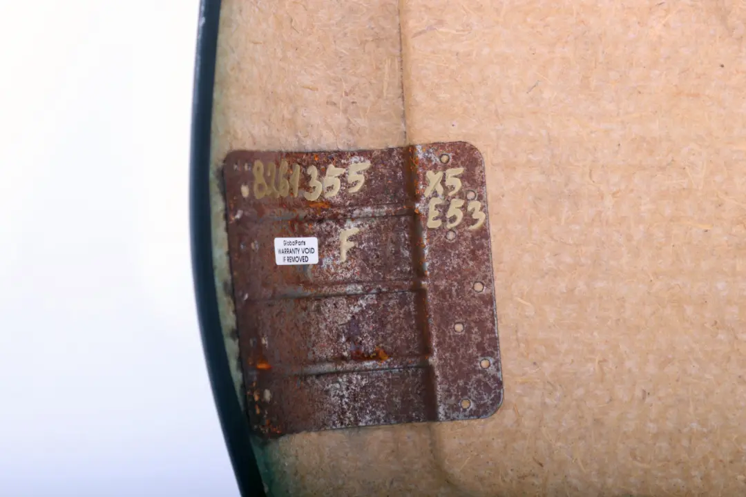 Front Seat Backrest Frame Rear Panel Cover Black to BMW X5 Series E53 with Part number 8261355 BMW X5 Series E53 Front Seat Backrest Frame Rear Panel Cover Black - SKU 8261355 - Part number 8261355