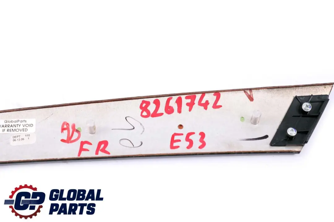 BMW X5 E53 Drewniana listwa drzwi przednich prawy - SKU 8261742 - Numer Części 8261742