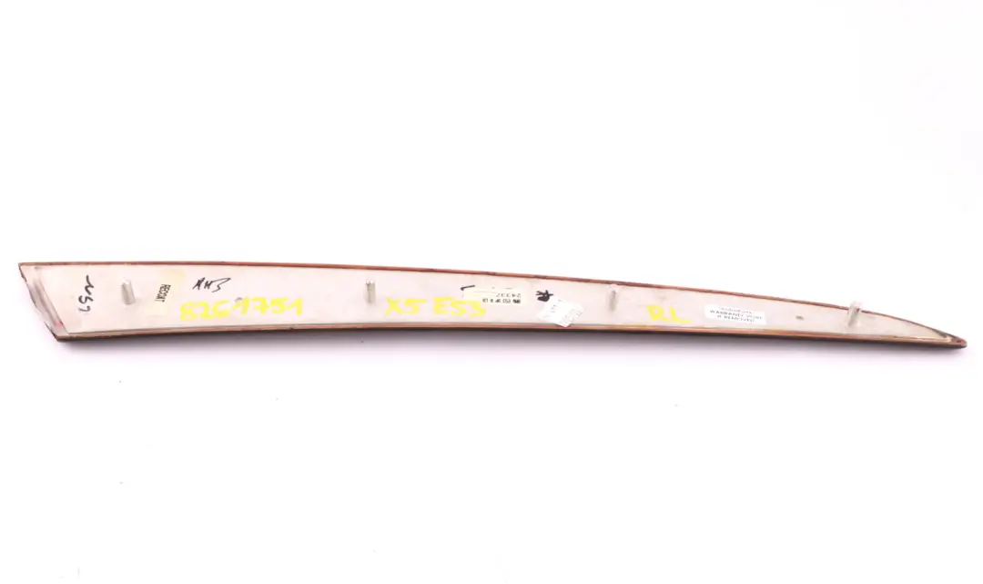 BMW X5 Series E53 Wooden Strip Door Rear Left N/S Trim Poplar Wood Dunkel - SKU 8261751 - Part number 8261751