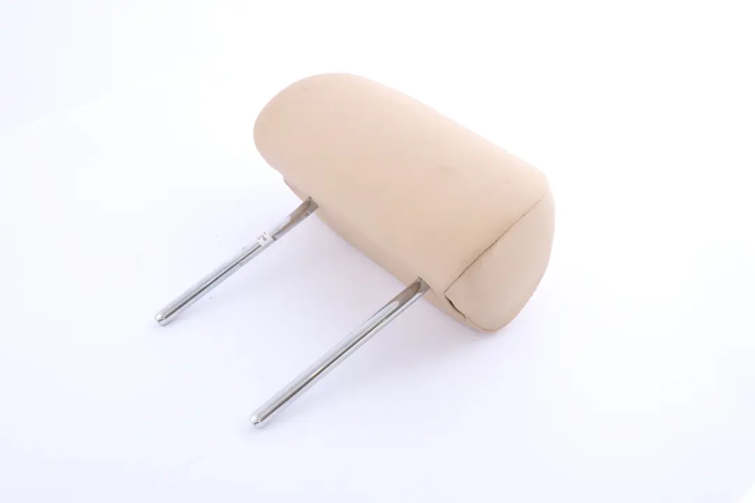 Left Right N/O/S Leather Headrest Hellbeige Beige to BMW X5 Series E53 Rear Seat with Part number 8262061 BMW X5 Series E53 Rear Seat Left Right N/O/S Leather Headrest Hellbeige Beige - SKU 8262061 - Part number 8262061