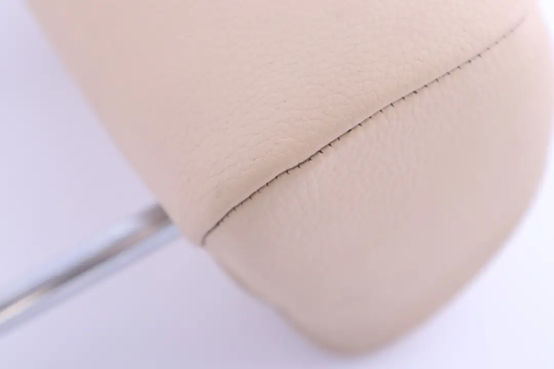 Left Right N/O/S Leather Headrest Hellbeige Beige to BMW X5 Series E53 Rear Seat with Part number 8262061 BMW X5 Series E53 Rear Seat Left Right N/O/S Leather Headrest Hellbeige Beige - SKU 8262061 - Part number 8262061