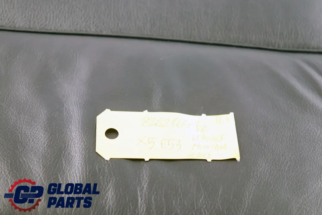 BMW X5 E53 1 Rear Seat Right O/S Heated Backrest Cover Black Leather - SKU 8262164-1 - Part number 8262164