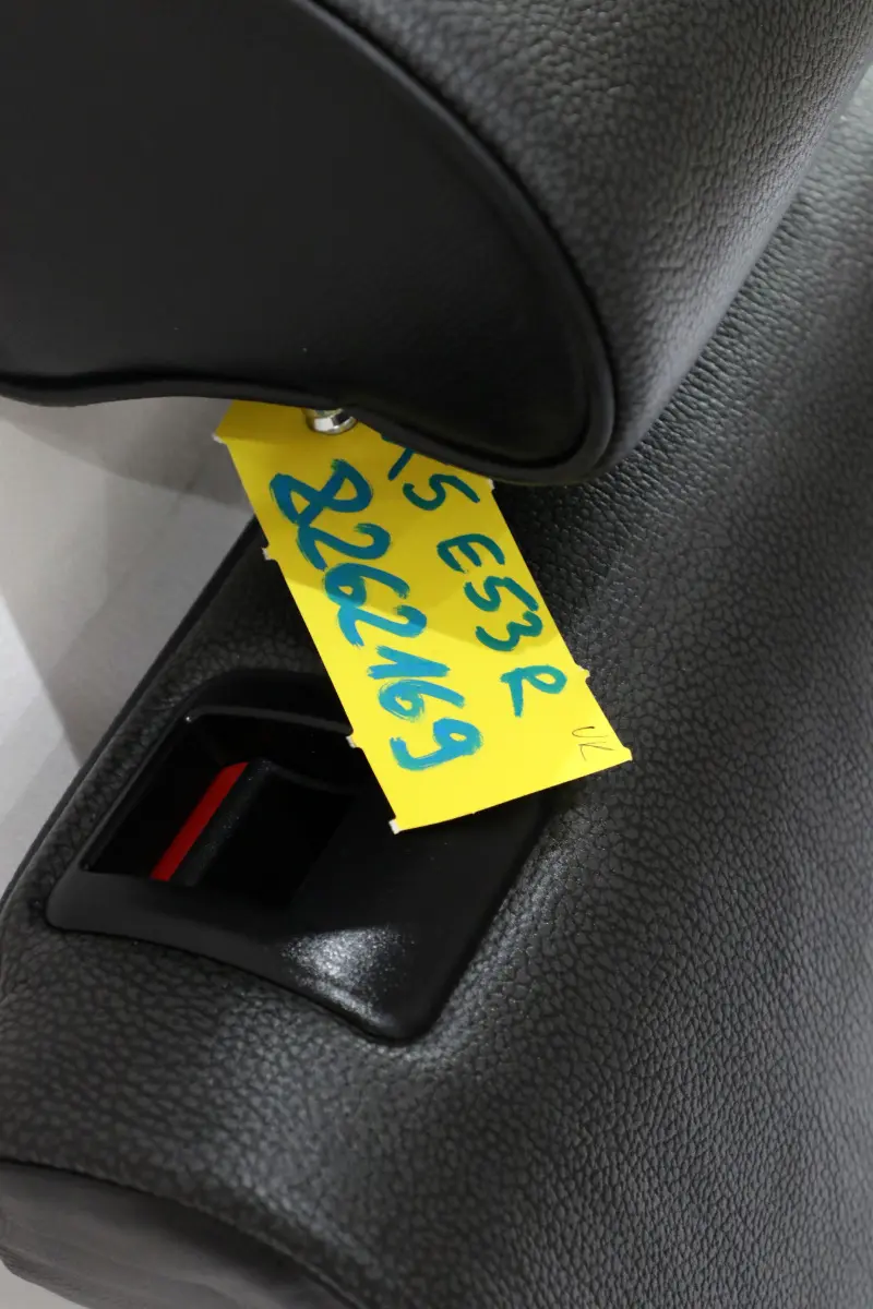 Heated Black Leather Rear Back Seat Couch Backrest Right O/S to BMW X5 Series E53 with Part number 8262169 BMW X5 Series E53 Heated Black Leather Rear Back Seat Couch Backrest Right O/S - SKU 8262169 - Part number 8262169