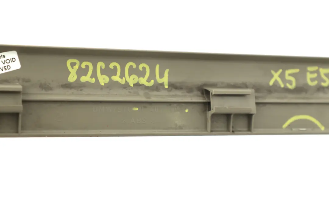 Entrance Cover Kick Trim Front Right O/S Pastel Green 8402108 to BMW X5 E53 with Part number 8262624 BMW X5 E53 Entrance Cover Kick Trim Front Right O/S Pastel Green 8402108 - SKU 8262624 - Part number 8262624