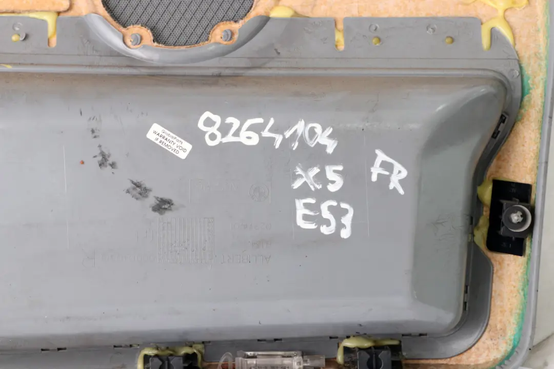 BMW X5 Series E53 Front Right O/S Door Card Grey Leather Interior Trim Panel - SKU 8264104 - Part number 8264104