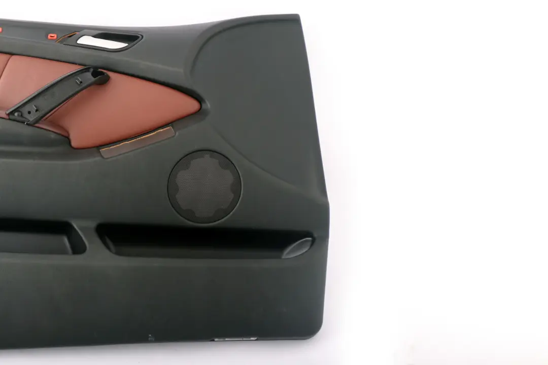 Front Left N/S Door Card Trim Panel Leather Mahagoni to BMW X5 Series E53 with Part number 8264105 BMW X5 Series E53 Front Left N/S Door Card Trim Panel Leather Mahagoni - SKU 8264105 - Part number 8264105