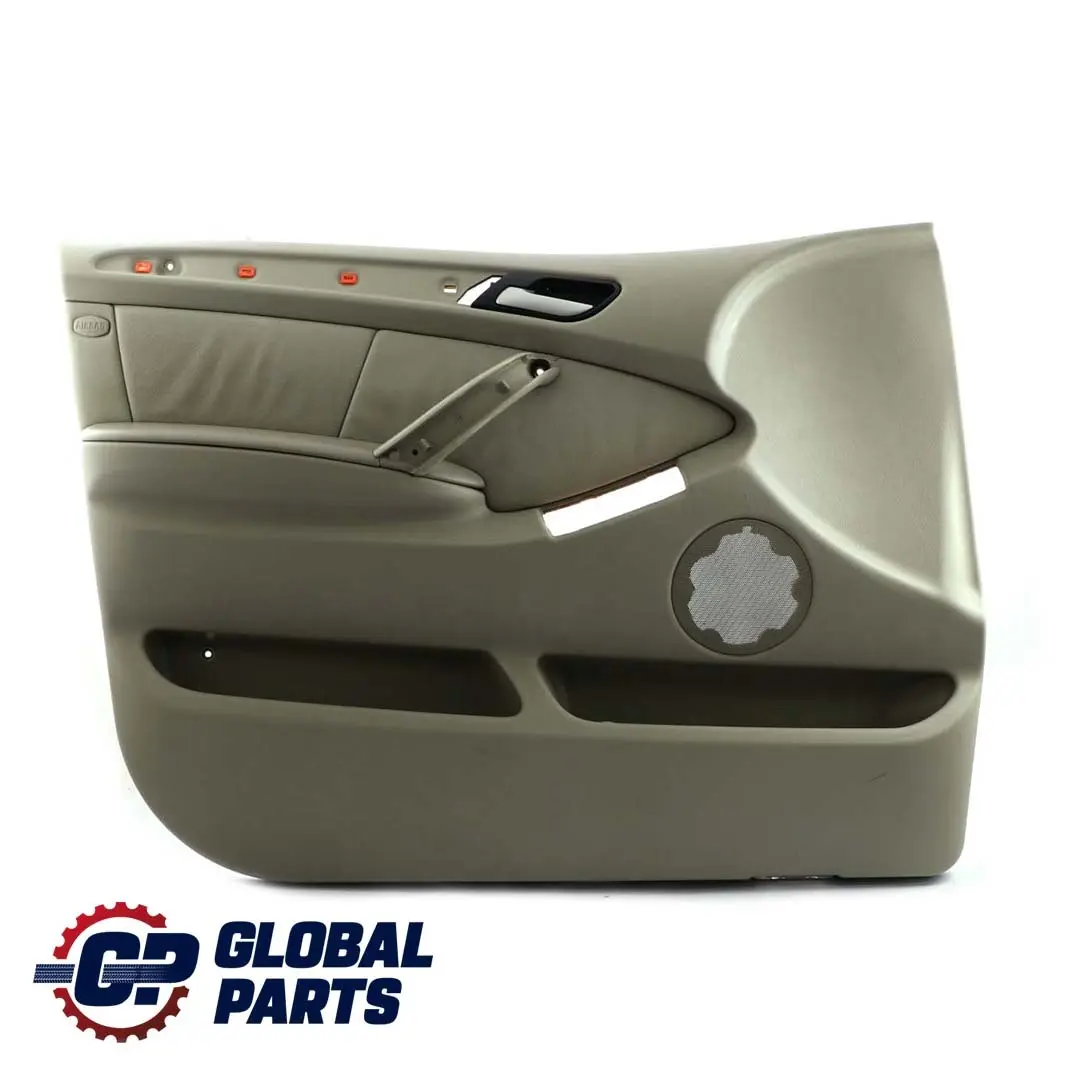BMW X5 E53 Front Left N/S Door Card Trim Panel Leather Pastel Green