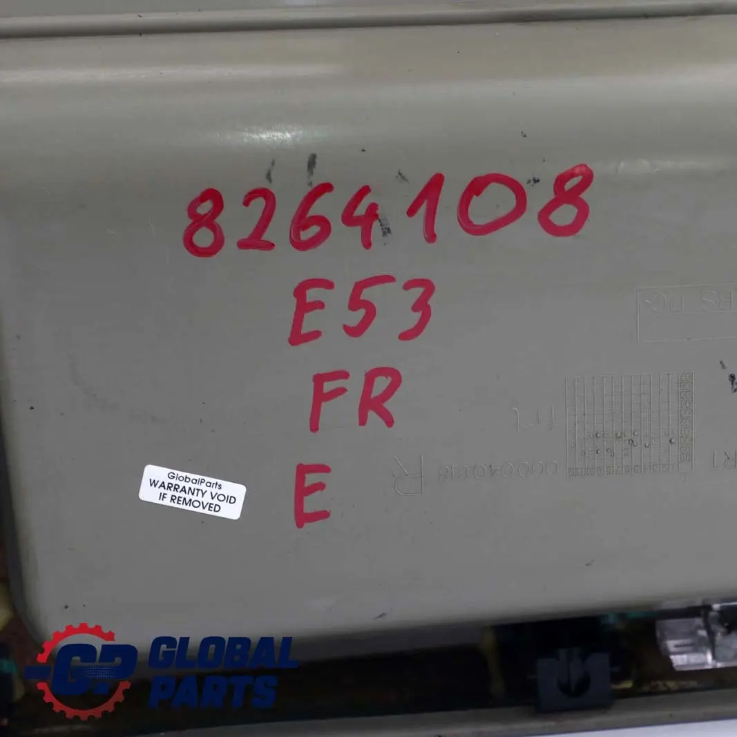 BMW X5 E53 Front Right O/S Door Card Trim Panel Leather Pastel Green - SKU 8264108 - Part number 8264108