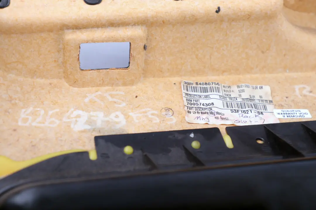 BMW X5 Series E53 Rear Left N/S Leather Door Card Trim Panel Mahagoni - SKU 8264279 - Part number 8264279