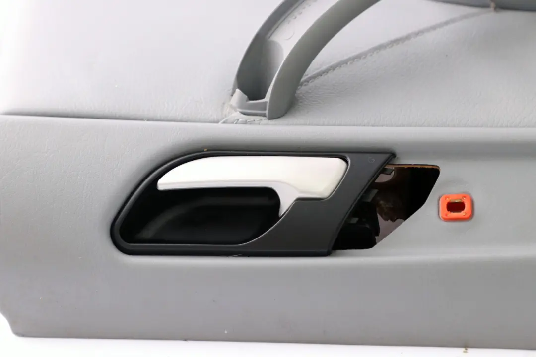 Left N/S Door Card Grey Leather Interior Trim Panel to BMW X5 Series E53 Rear with Part number 8264301 BMW X5 Series E53 Rear Left N/S Door Card Grey Leather Interior Trim Panel - SKU 8264301 - Part number 8264301