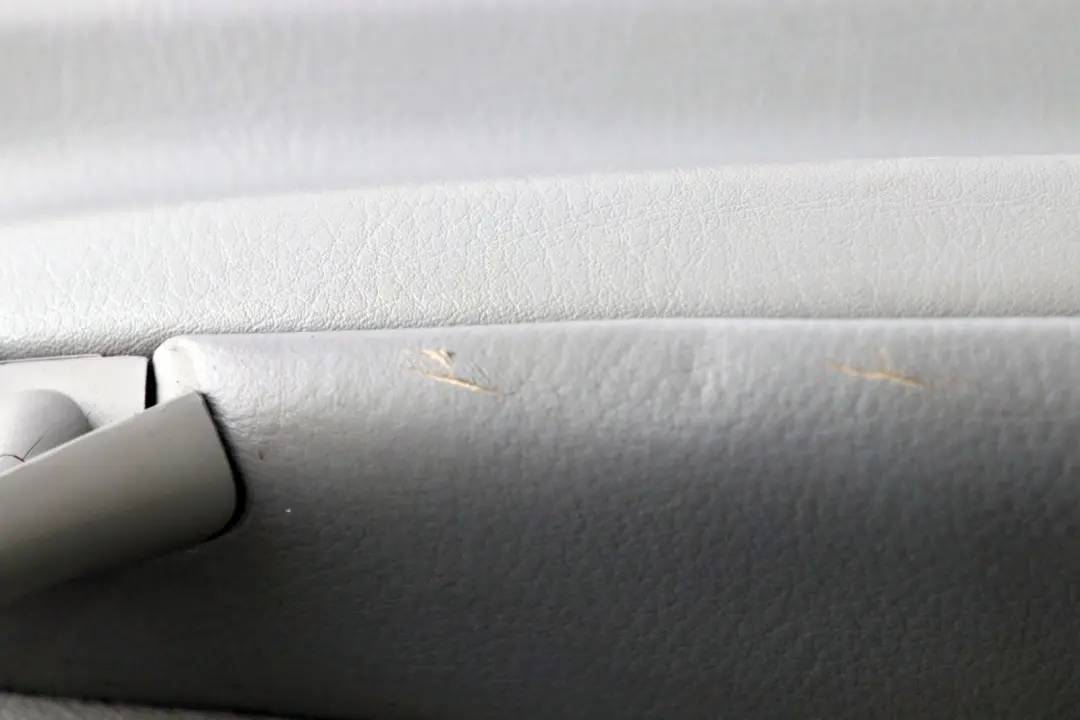 Left N/S Door Card Grey Leather Interior Trim Panel to BMW X5 Series E53 Rear with Part number 8264301 BMW X5 Series E53 Rear Left N/S Door Card Grey Leather Interior Trim Panel - SKU 8264301 - Part number 8264301