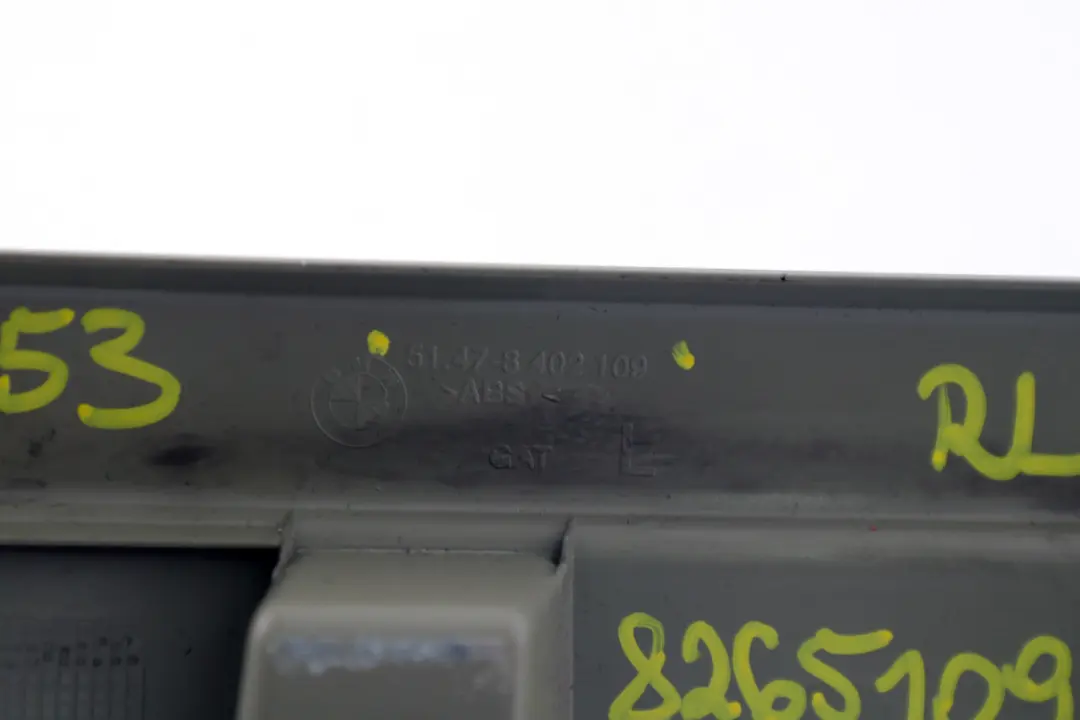BMW X5 Series E53 Rear Left N/S Entrance Door Sill Cover Pastel Green 8402109 - SKU 8265109 - Part number 8265109