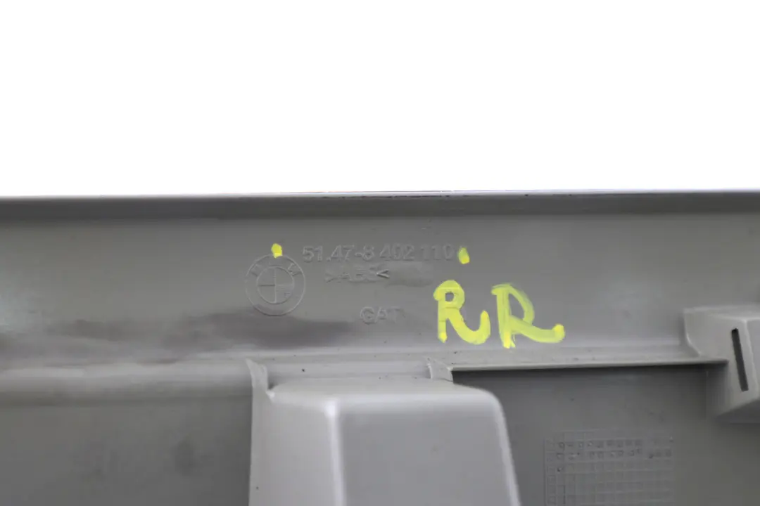 Right O/S Entrance Door Sill Cover Pastel Green 8402110 to BMW X5 Series E53 Rear with Part number 8265110 BMW X5 Series E53 Rear Right O/S Entrance Door Sill Cover Pastel Green 8402110 - SKU 8265110 - Part number 8265110