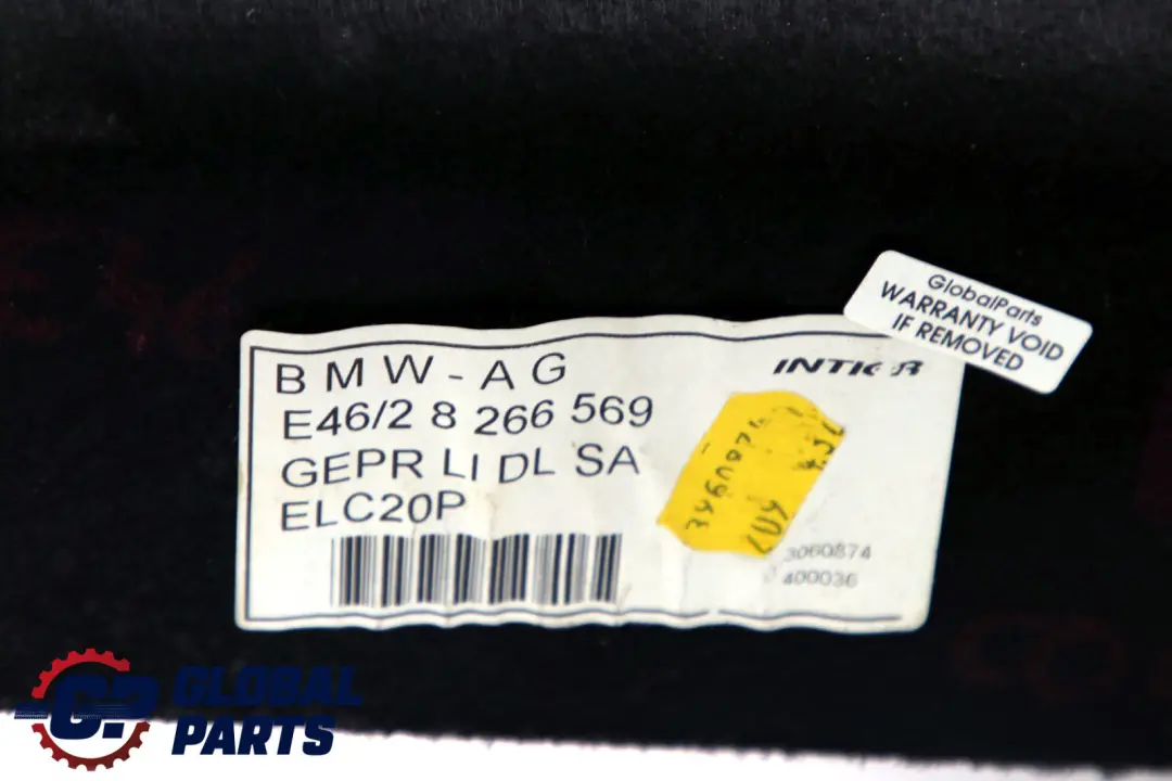 Trim Panel Left N/S Cover Luggage Compartment to BMW 3 Series E46 with Part number 8266569 BMW 3 Series E46 Trim Panel Left N/S Cover Luggage Compartment - SKU 8266569 - Part number 8266569