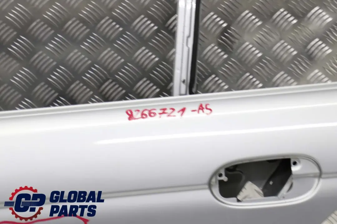 Door Rear Left N/S Arktis Silver Metallic - 309 to BMW 5 E39 Saloon with Part number 8266721 BMW 5 E39 Saloon Door Rear Left N/S Arktis Silver Metallic - 309 - SKU 8266721-AS - Part number 8266721