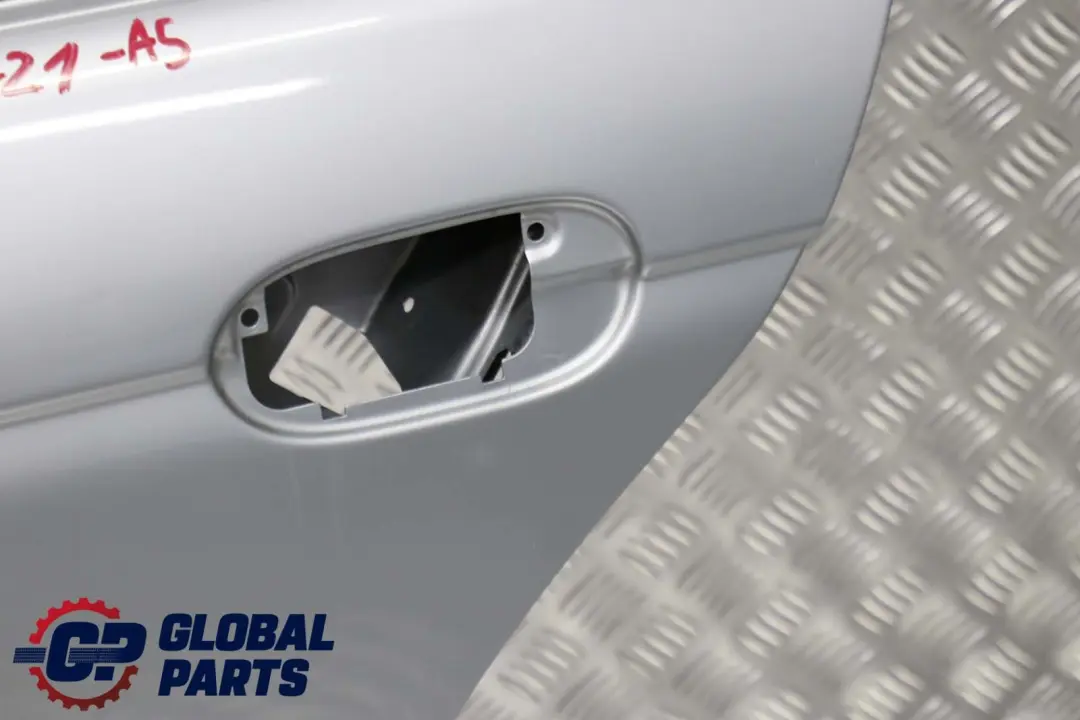 Door Rear Left N/S Arktis Silver Metallic - 309 to BMW 5 E39 Saloon with Part number 8266721 BMW 5 E39 Saloon Door Rear Left N/S Arktis Silver Metallic - 309 - SKU 8266721-AS - Part number 8266721