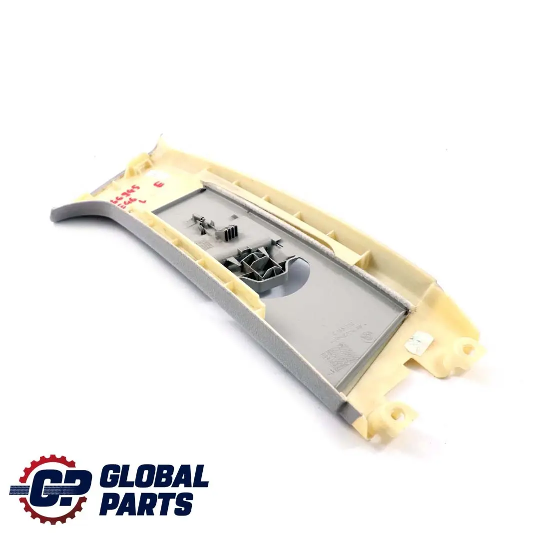 B-Column Upper Left N/S Trim Light Grey Hellgrau to BMW 3 Series E46 Cover with Part number 8266945 BMW 3 Series E46 Cover B-Column Upper Left N/S Trim Light Grey Hellgrau - SKU 8266945 - Part number 8266945