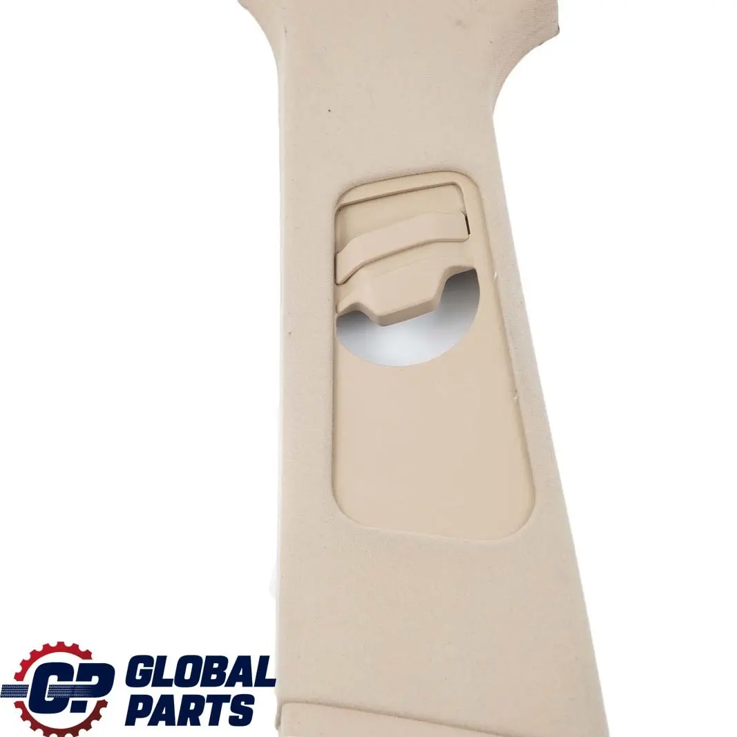 B-Column Upper Left N/S Trim Beige 8217243 to BMW 3 E46 Saloon Touring Cover with Part number 8266947 BMW 3 E46 Saloon Touring Cover B-Column Upper Left N/S Trim Beige 8217243 - SKU 8266947 - Part number 8266947