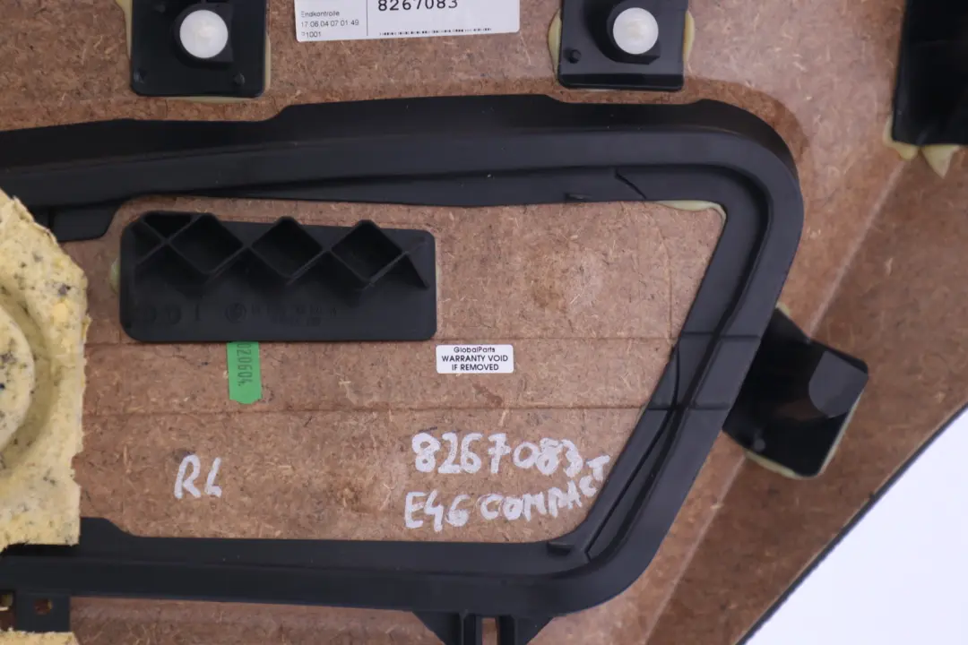 Seitenverkleidung Hinten Links Anthrazit für BMW 3 er E46 Compact mit Teilenummer 8267083 BMW 3 er E46 Compact Seitenverkleidung Hinten Links Anthrazit - SKU 8267083 - Teilenummer 8267083