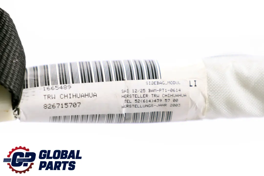 BMW X5 E53 Izquierda Cabeza Módulo De Aire Techo Cortina 7212 - SKU 8267157 - Número de pieza 8267157