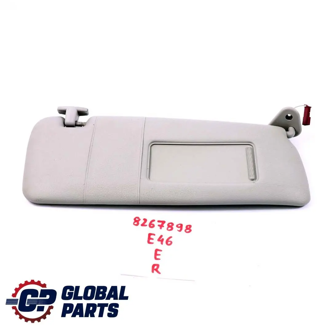 Parasoleil Lumieres avec Miroir Droite Gris Clair pour BMW E46 à propos du numéro de pièce 8267898 BMW E46 Parasoleil Lumieres avec Miroir Droite Gris Clair - SKU 8267898 - Numéro de pièce 8267898