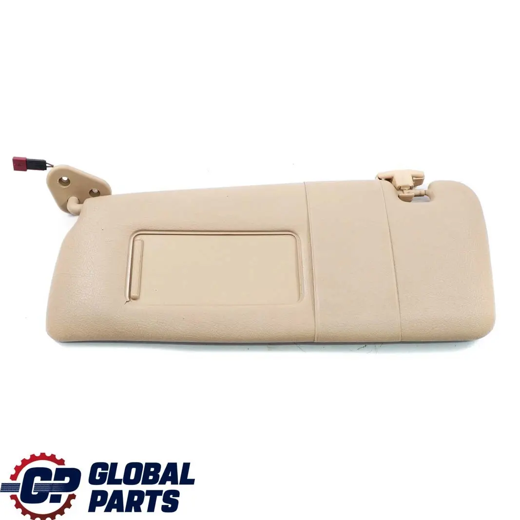 BMW E46 Parasole Illuminato Con Specchio Sinistro Beige Chiaro 8267899
