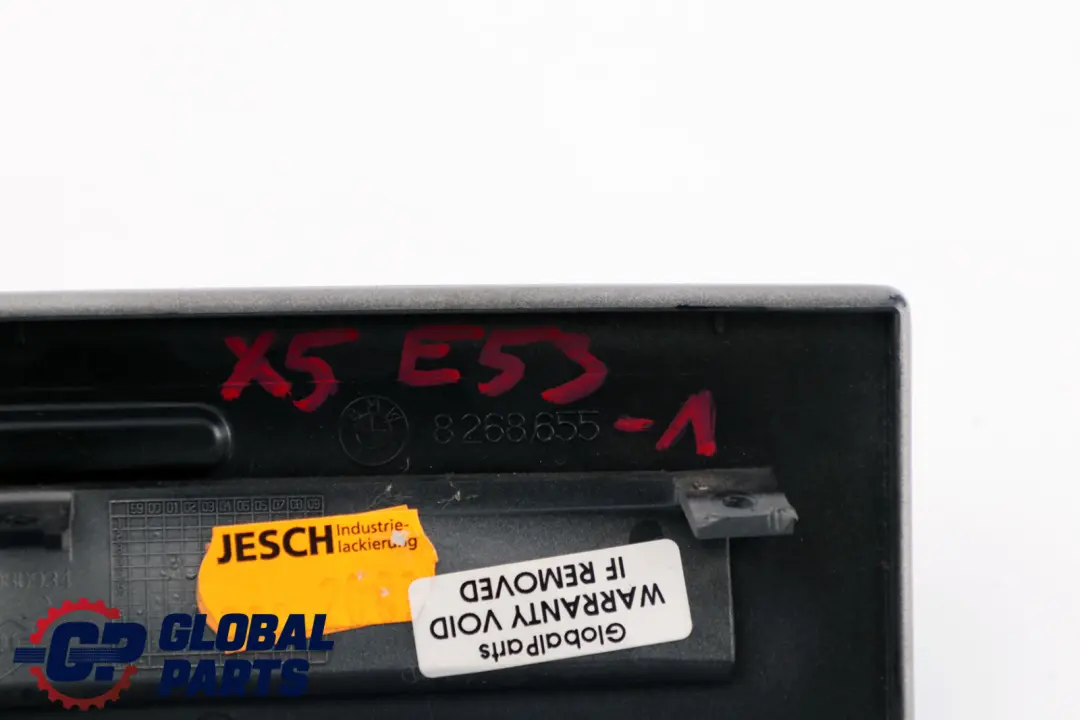 Decorative Strip Can Holder Rear Titan 2 Silver to BMW X5 Series 1 E53 with Part number 8268655 BMW X5 Series 1 E53 Decorative Strip Can Holder Rear Titan 2 Silver - SKU 8268655-1 - Part number 8268655