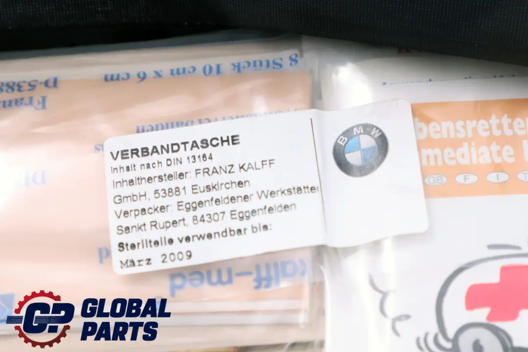 Aid Kit BMW F30 E60 F10 F11 E65 E66 F01 Emergency Kit Pouch Bag to First with Part number 8270015 First Aid Kit BMW F30 E60 F10 F11 E65 E66 F01 Emergency Kit Pouch Bag - SKU 8270015 - Part number 8270015