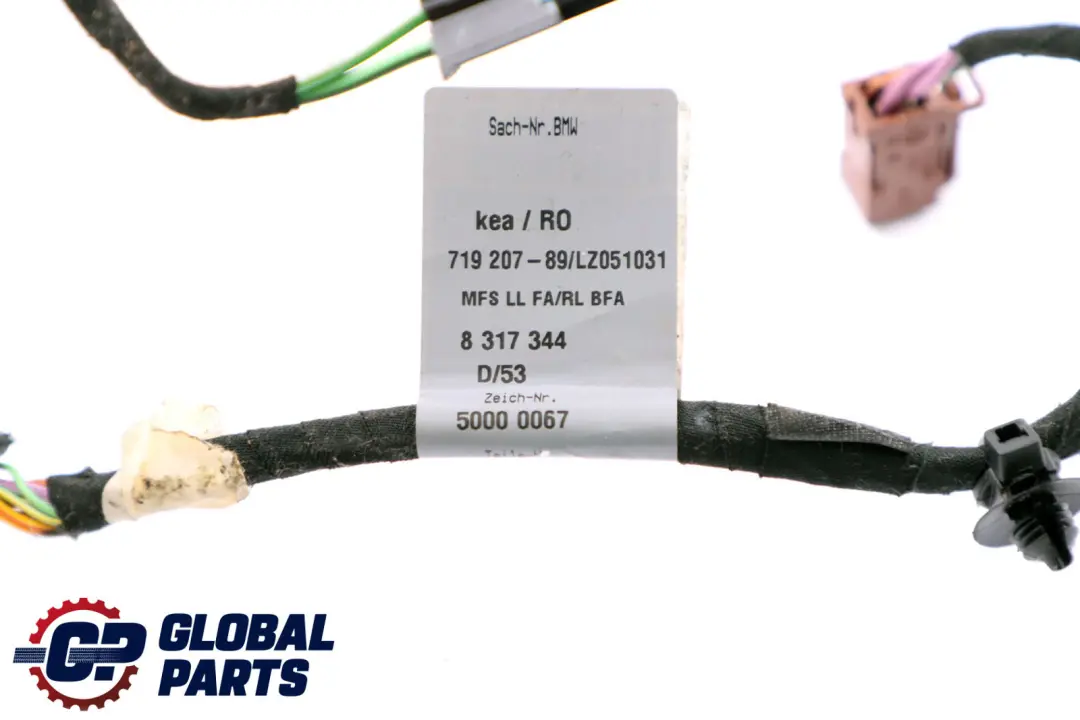 Driver Side Seat Wiring Loom Electric Harness to BMW 7 Series E65 with Part number 8317344 BMW 7 Series E65 Driver Side Seat Wiring Loom Electric Harness - SKU 8317344 - Part number 8317344