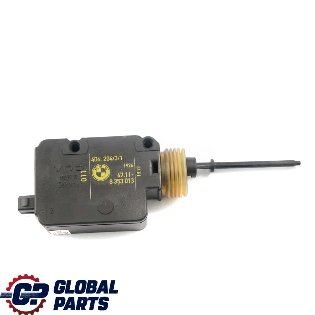 Actuador De bloqueo De La tapa del deposito De combustible para BMW E36 con número de pieza 8353013 BMW E36 Actuador De bloqueo De La tapa del deposito De combustible - SKU 8353013 - Número de pieza 8353013