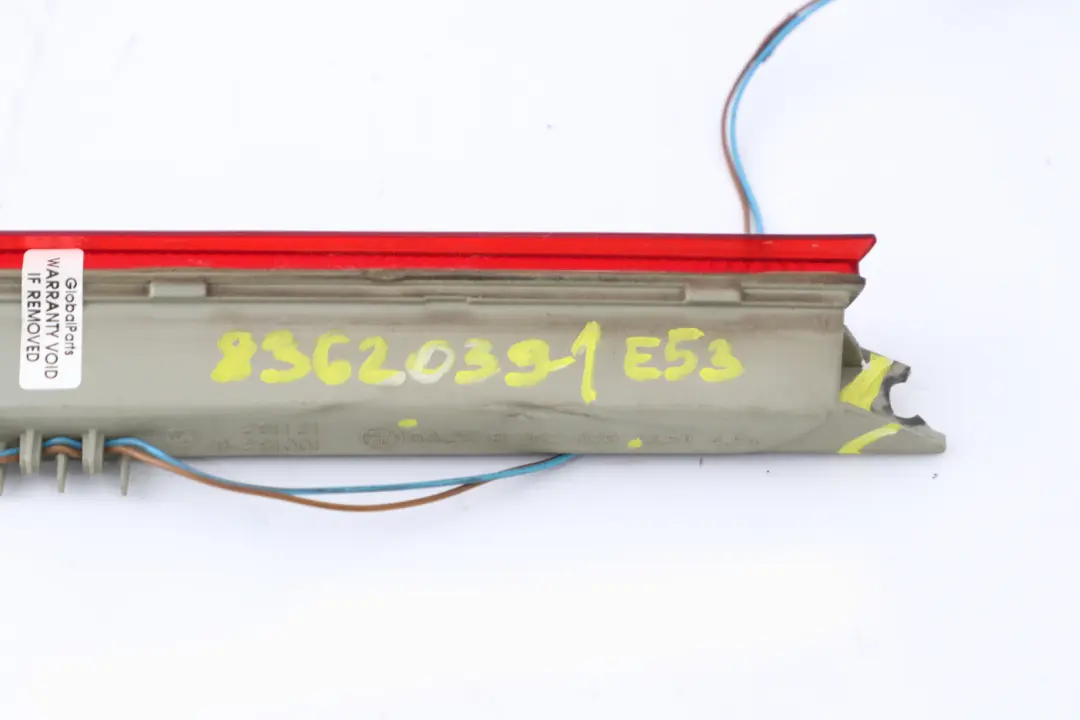 Tercer Faro Luz De Freno Roja 6325 para BMW X5 E53 con número de pieza 8362039 BMW X5 E53 Tercer Faro Luz De Freno Roja 6325 - SKU 8362039-1 - Número de pieza 8362039