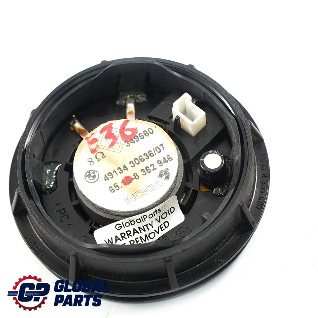 Tür Stereo Hochton Lautsprecher Vorne Links Rechts Grau für BMW 3 er E36 mit Teilenummer 8362946 BMW 3 er E36 Tür Stereo Hochton Lautsprecher Vorne Links Rechts Grau - SKU 8362946 - Teilenummer 8362946